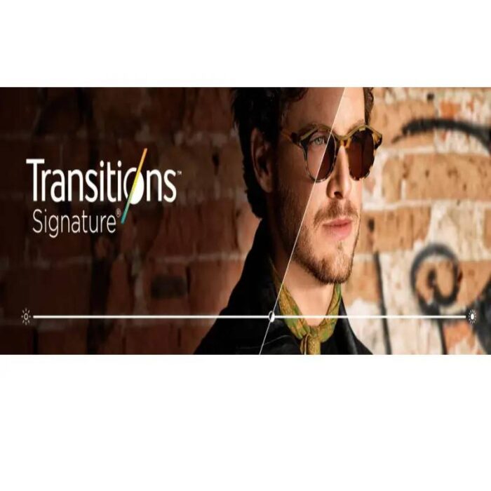 ⁦عدسة كريزال ترانزيشن رصاصي الجيل الثامن crizal transition grey gen 8⁩ - الصورة ⁦1⁩