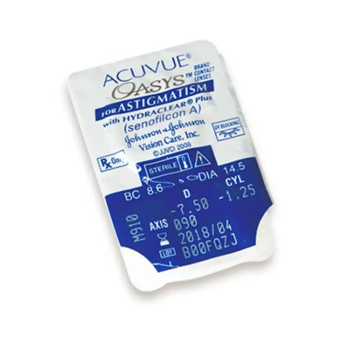 ⁦عدسات اكيوفيو  oasys for astigmatism نصف شهرية مع الانحراف⁩ - الصورة ⁦3⁩