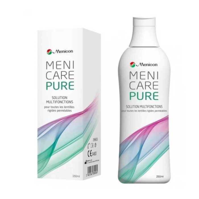 ⁦محلول Menicare Pure للعدسات اللاصقة الصلبة 250 مل⁩ - الصورة ⁦1⁩