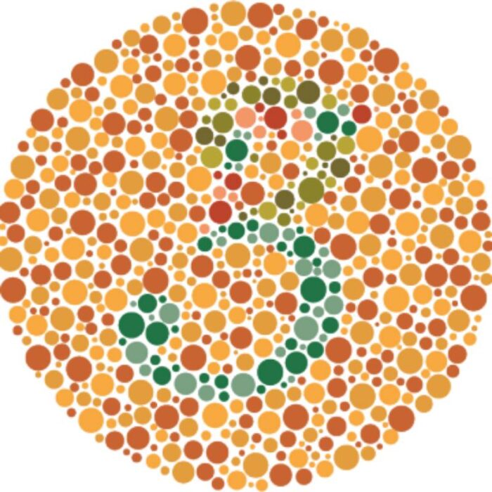 ⁦اختبار ايشيهارا لتحديد عمى الألوان   colorblindness ishihara test⁩ - الصورة ⁦2⁩