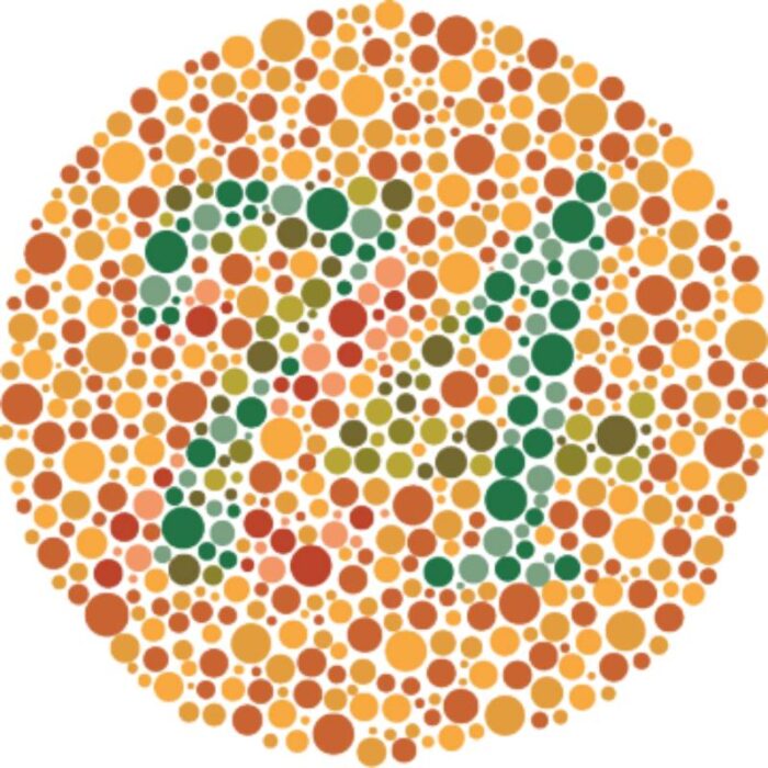 ⁦اختبار ايشيهارا لتحديد عمى الألوان   colorblindness ishihara test⁩ - الصورة ⁦9⁩