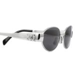 ⁦نظارات سيلين  CELINE METAL TRIOMPHE SUNGLASSES 40235 SILVER⁩ - الصورة ⁦2⁩